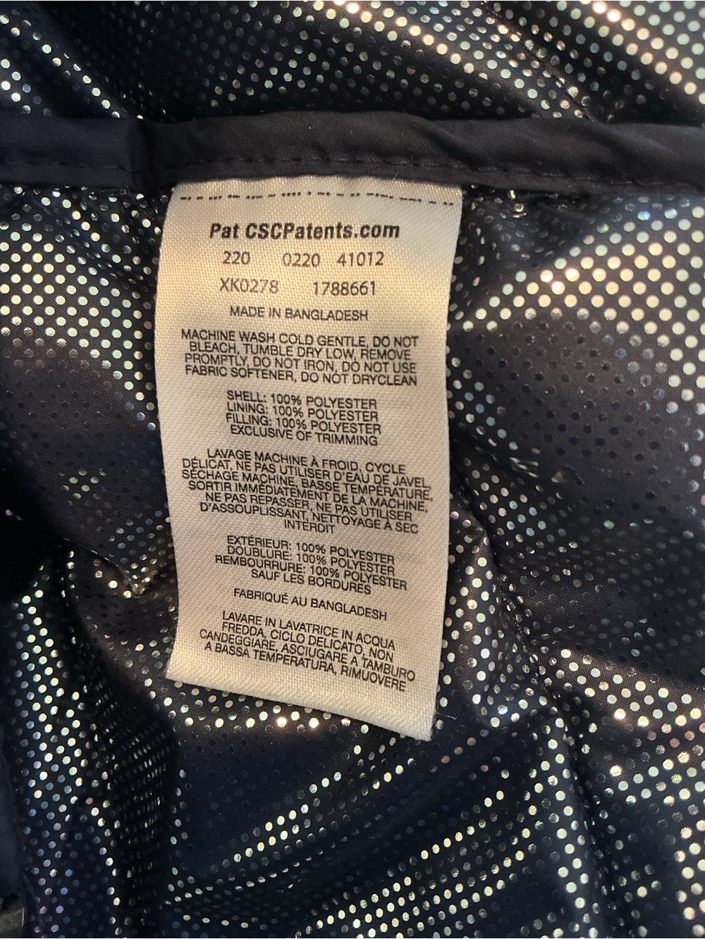 Columbia Navy Quilted Puffer Jacket XL - Picture 10 of 10